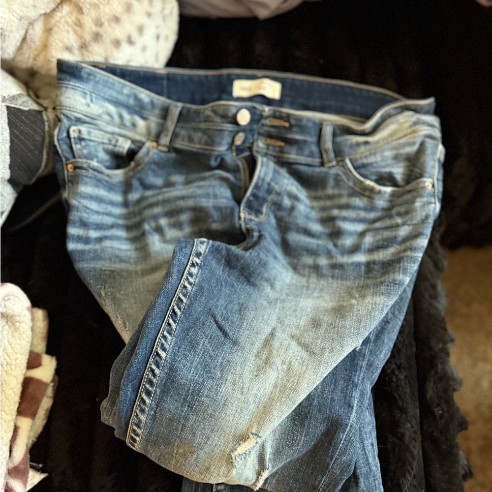 BKE Faded Blue Skinny Jeans